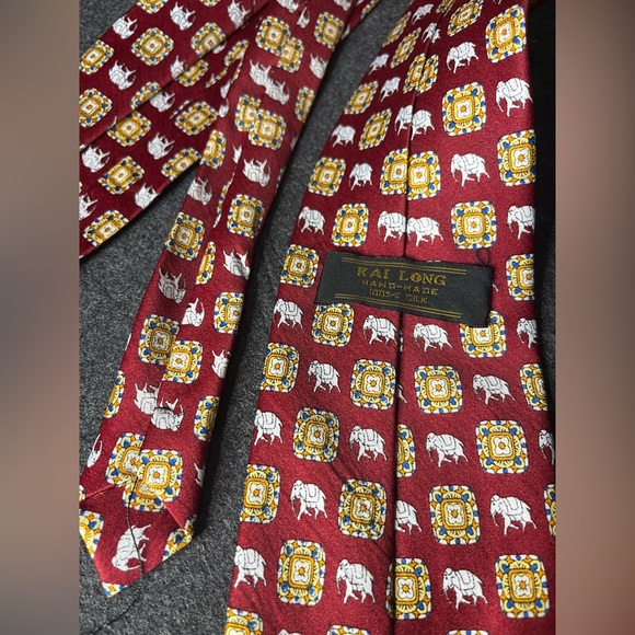 Kailong silk tie handmade - Picture 4 of 6